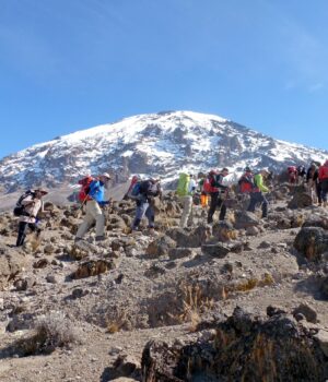 On the way to Uhuru Peak